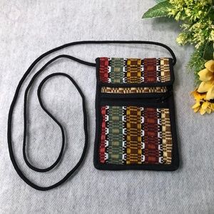 NWOT - Earth-tone Striped Mini Bag